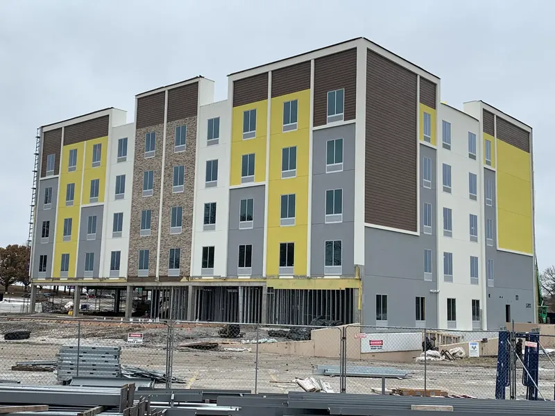 Hilton Garden Inn exterior work detail