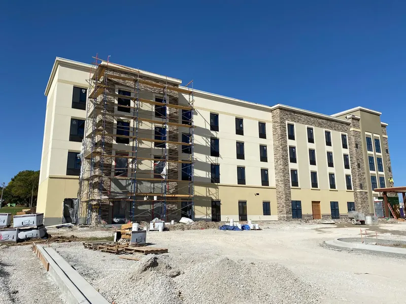 Comfort Suites exterior work detail