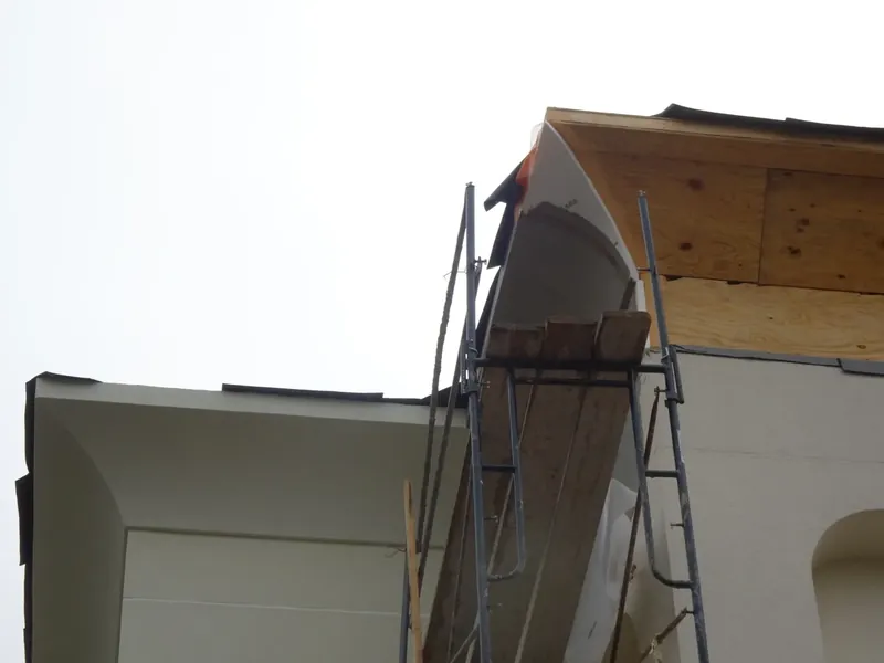 Hampton Inn exterior work detail