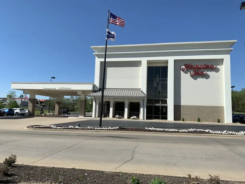 Hampton Inn exterior work detail