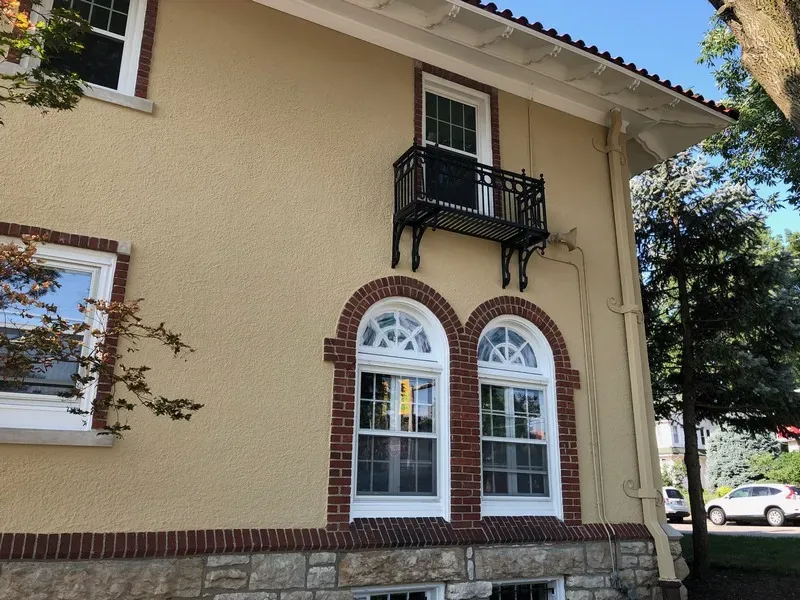 Visitation Church exterior work detail