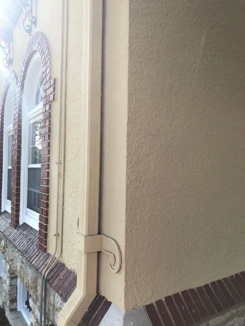 Visitation Church exterior work detail