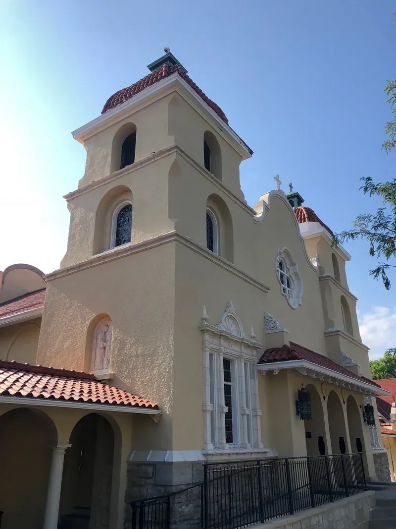 Visitation Church exterior work detail
