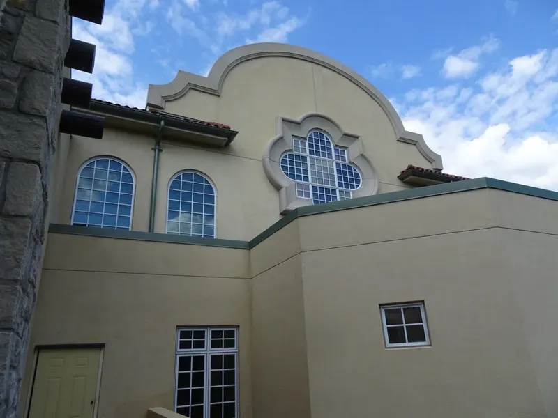 Visitation Church exterior work detail
